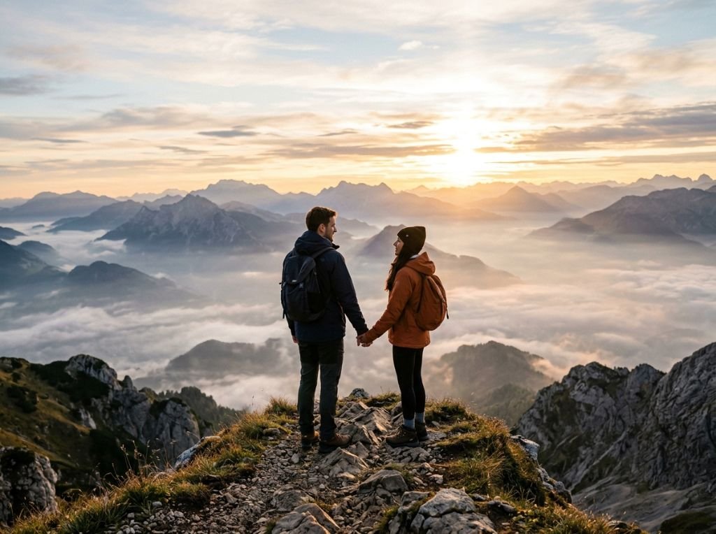 A cinematic, wide-angle shot o - How a Man Chooses a Life Partner vs. a Girlfriend: The 3 Key Mindset Shifts