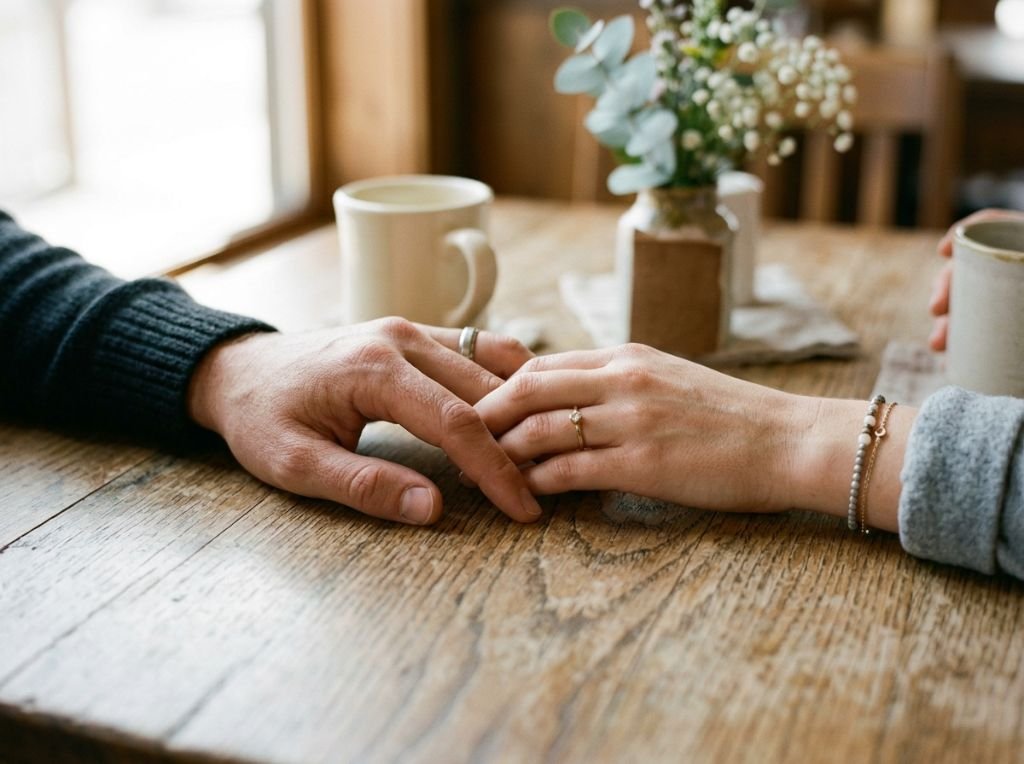 A close-up of two people's han - How To Reconnect With Him After A Fight: 7 Steps to Heal the Rift