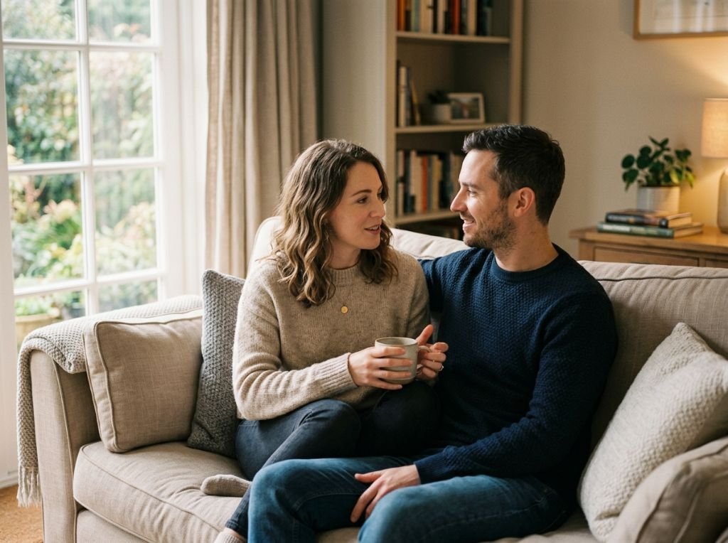 A warm, intimate scene of a wo - How to Tell Him You’re Disappointed Without Starting a Fight: The Power of Softened Sta