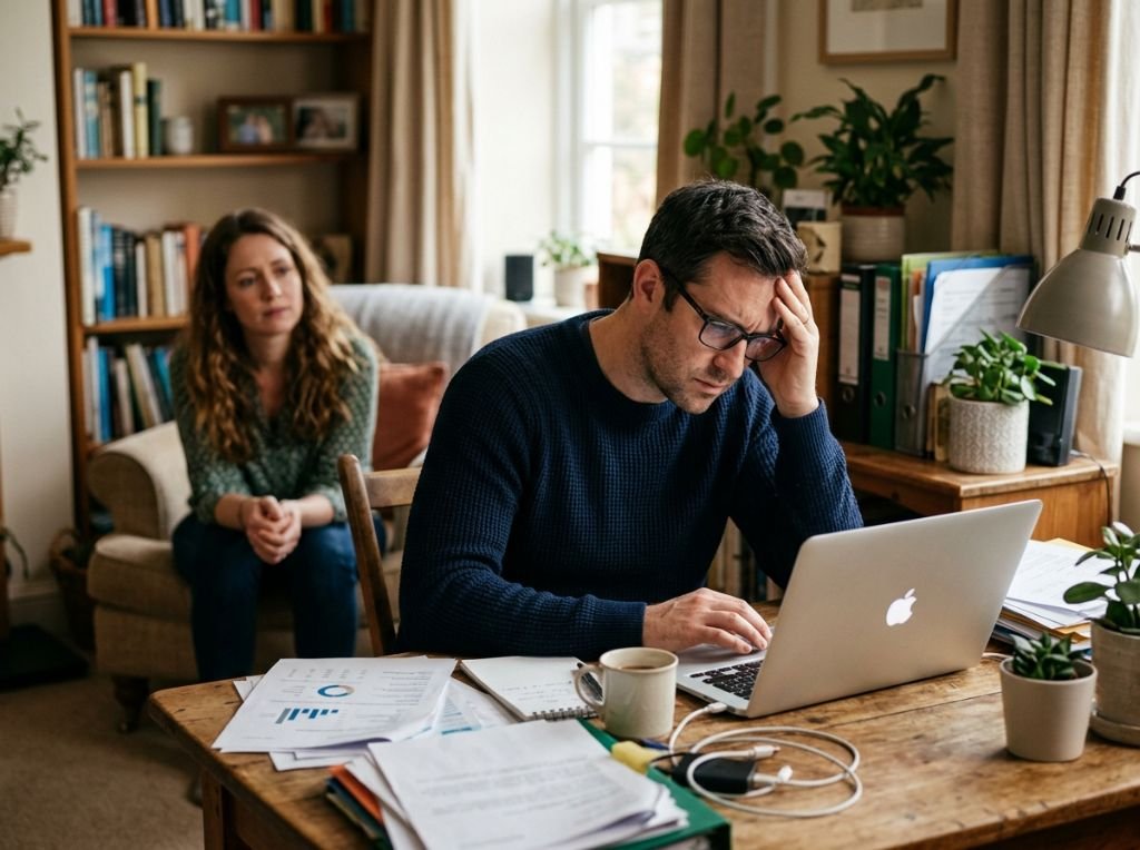 A candid, high-quality photogr - The 'Busy Man' Myth: How to Tell if He’s Actually Overwhelmed or Just Not Prioritizing 