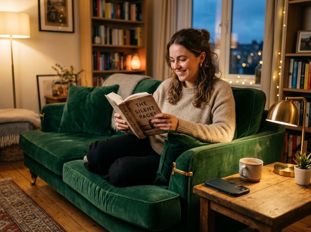 A woman sitting on a comfortab - The 'Busy Man' Myth: How to Tell if He’s Actually Overwhelmed or Just Not Prioritizing 