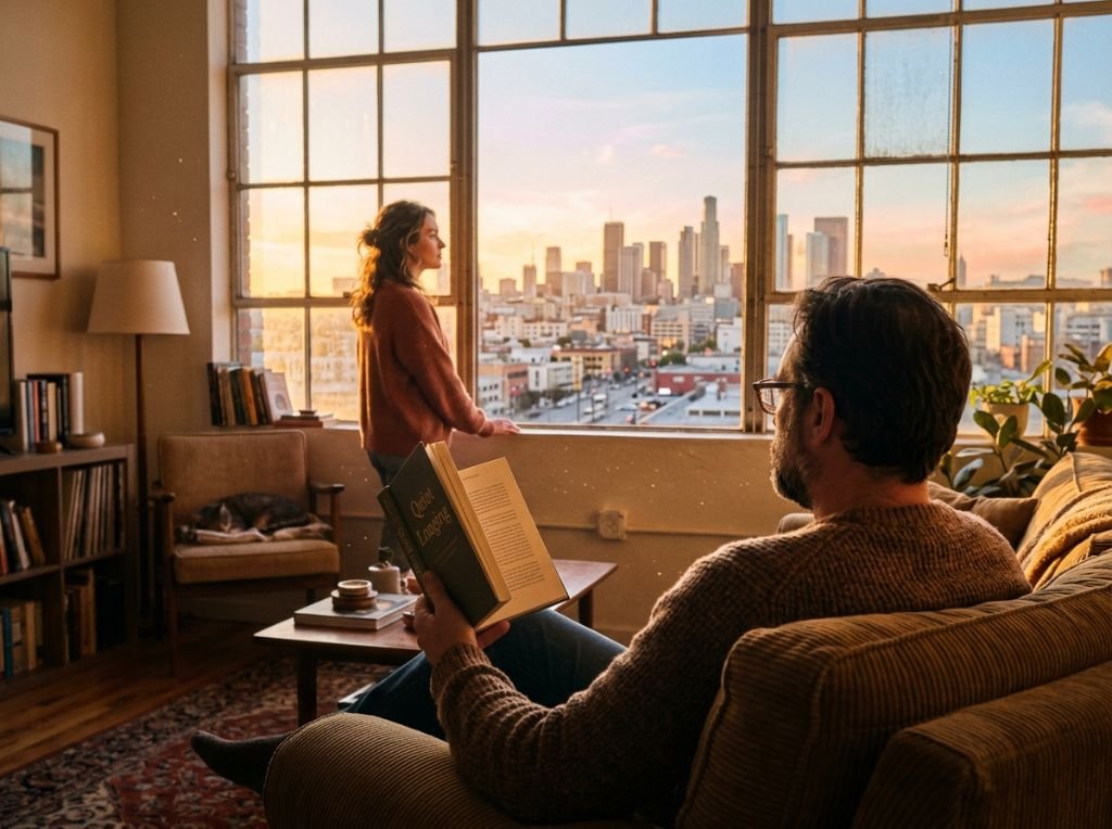 A cozy, sun-drenched living ro - The Real Reason He Stops Trying After 3 Months (It's Not What You Think)