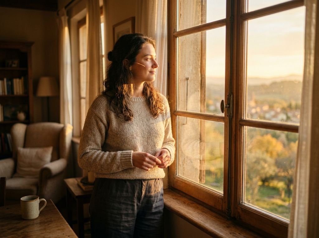 A cinematic, soft-focus shot o - What a Man Thinks When He Asks for Space (And the One Move That Brings Him Back)