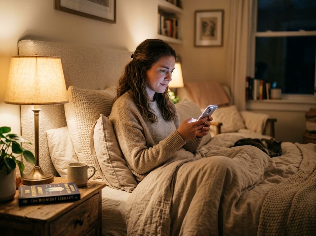 A soft-focus lifestyle shot of - What It Means When a Man Only Texts at Night: Is It a Fling or a Habit?