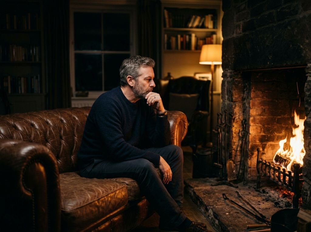 A thoughtful man sitting on a - What Men Think About When They Are Alone: 11 Hidden Realities of the Male Mind