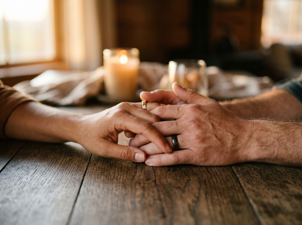 A close-up of two hands gently - Why You Lose Interest When a Guy Is Actually Nice — Healing Your Attraction to Chaos