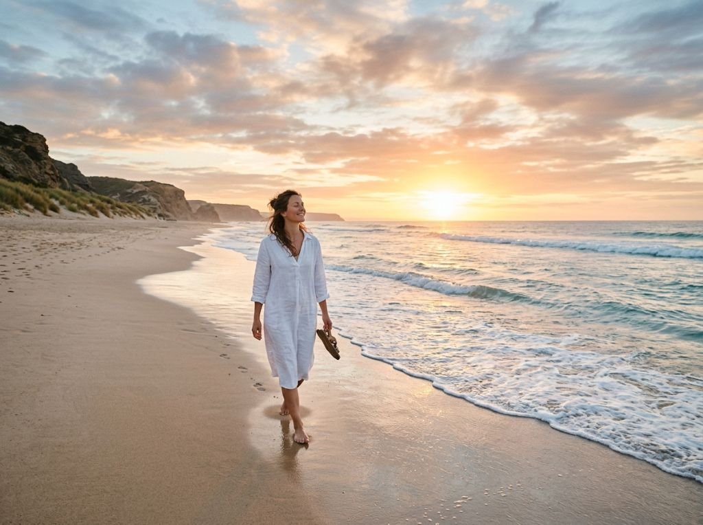 A peaceful woman walking alone - How To Move On When You Still Love Him: A Gentle Guide to Healing
