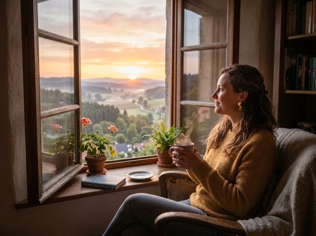 A peaceful woman sitting by a | How To Rebuild Your Confidence After A Toxic Relationship: A 7-Step A peaceful woman sitting by a - How To Rebuild Your Confidence After A Toxic Relationship: A 7-Step Guide to Reclaiming