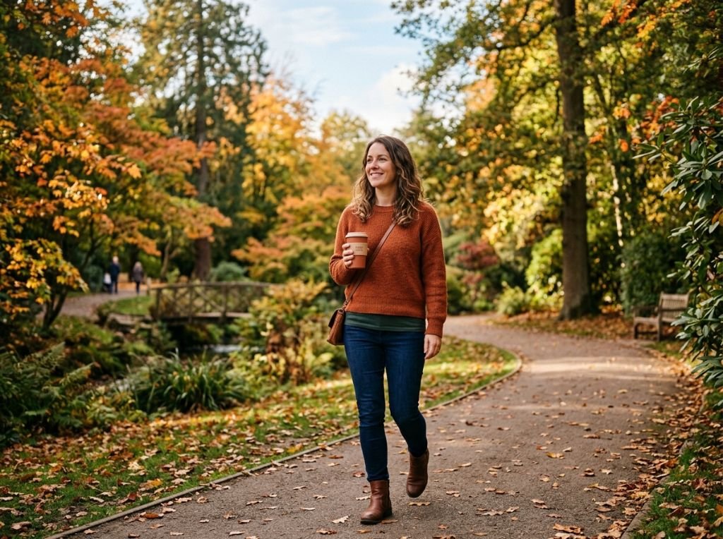 A woman enjoying a solo walk i | What To Do When He Takes Forever To Text Back: A Calm Girl's Guide A woman enjoying a solo walk i - What To Do When He Takes Forever To Text Back: A Calm Girl's Guide